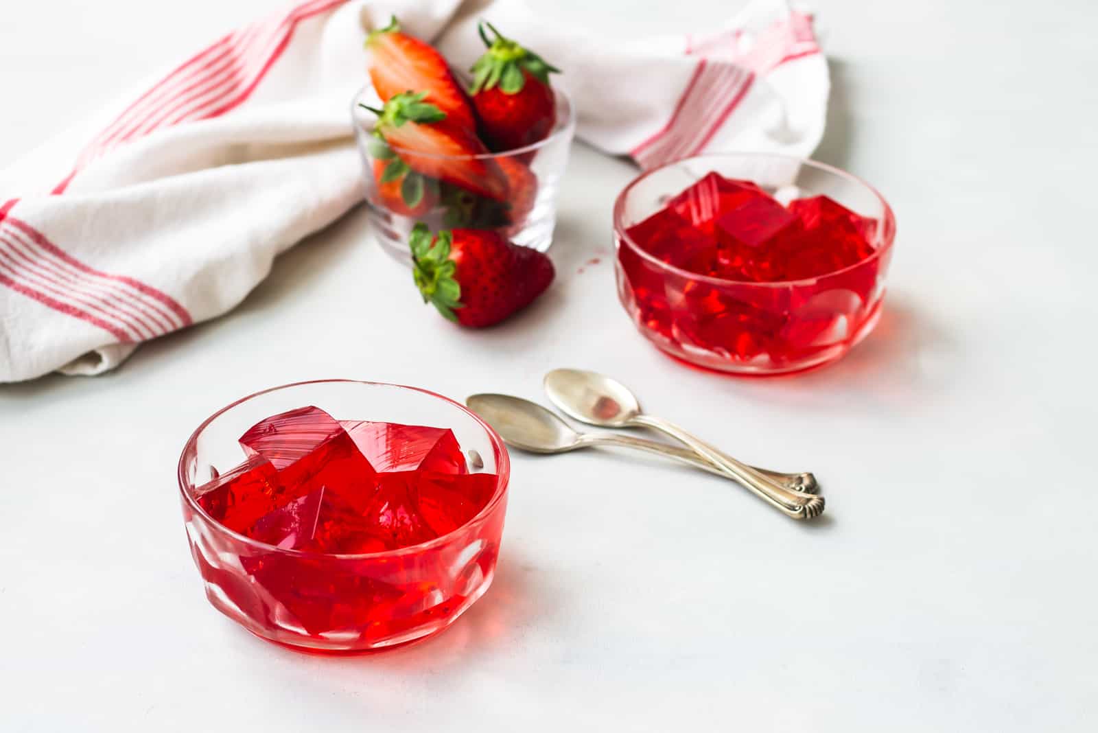 red jello on table