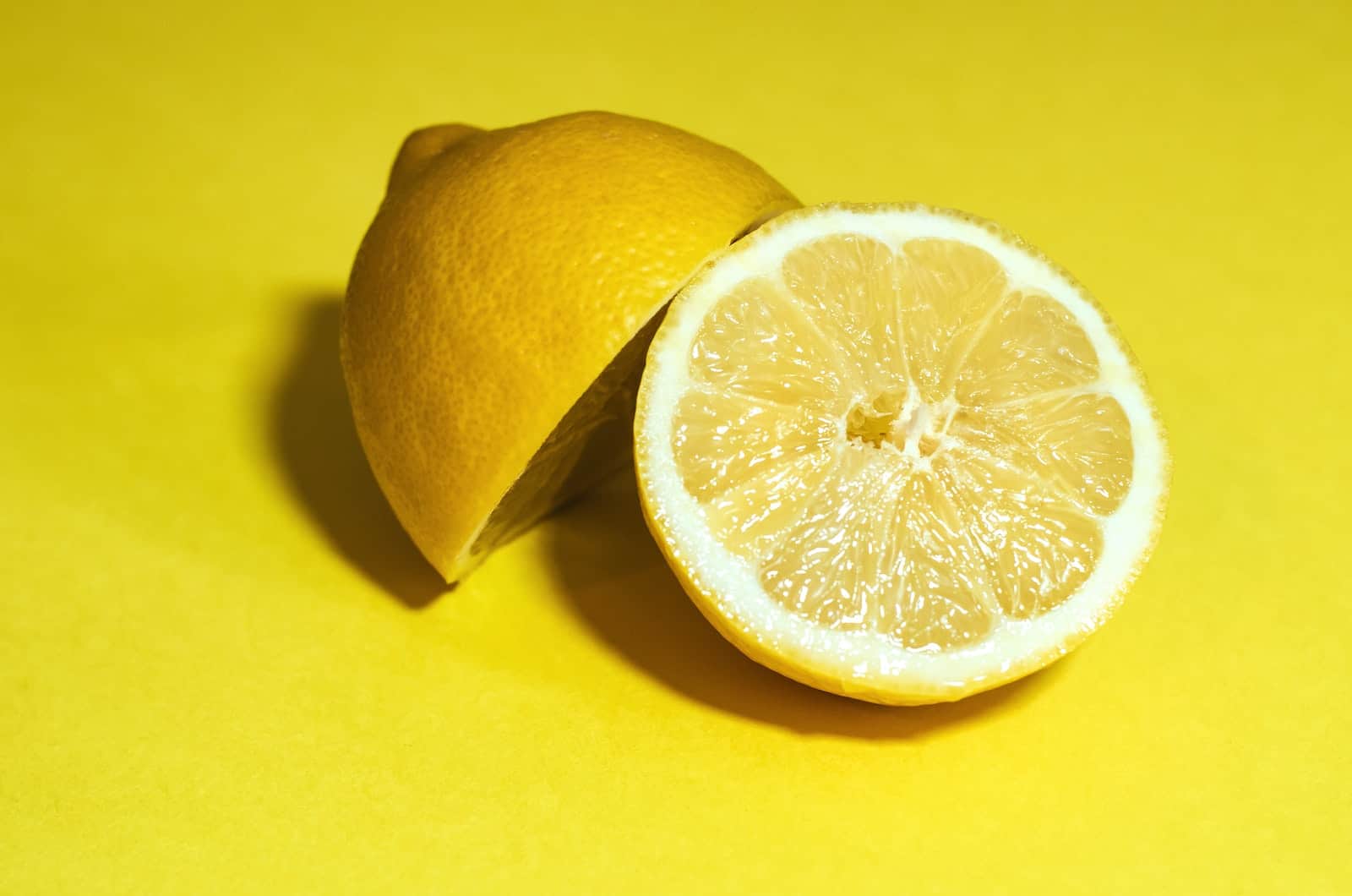 lemon sliced in half