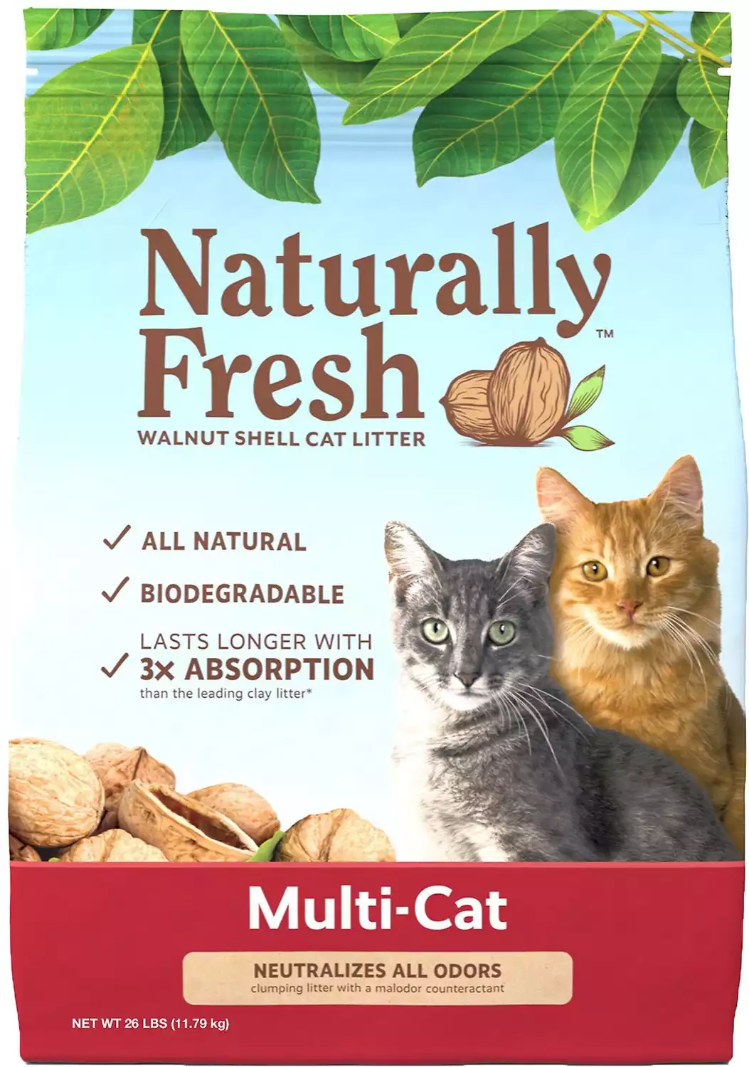 Naturally Fresh Multi-Cat Walnut Litter