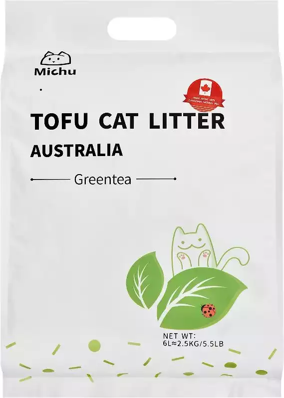 Michu Natural Clumping Flushable Tofu Litter