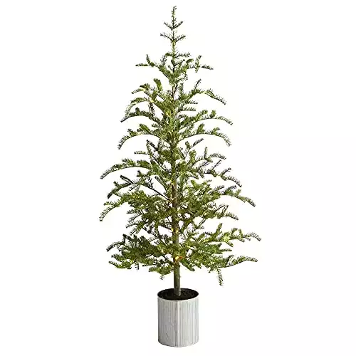 Pre-Lit Pine Artificial Christmas Tree