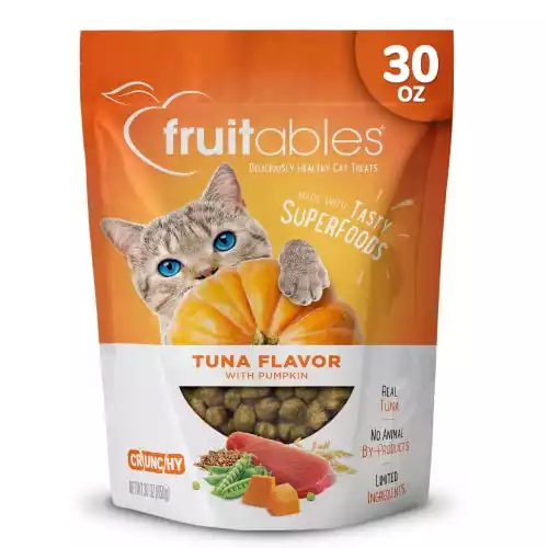 Fruitables Crunchy Cat Treats – Tuna & Pumpkin