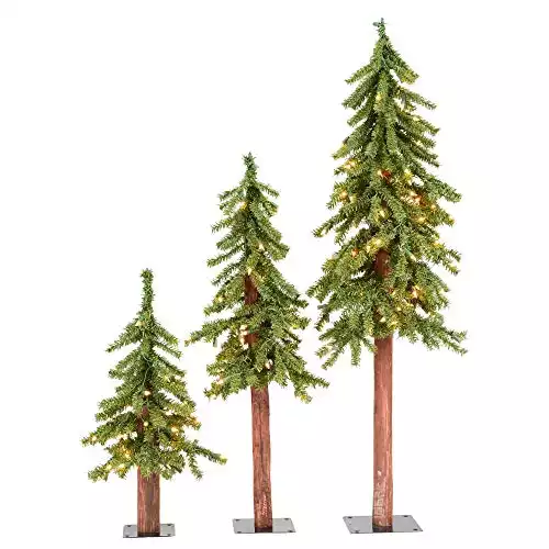 Realistic Artificial Alpine Christmas Tree Set
