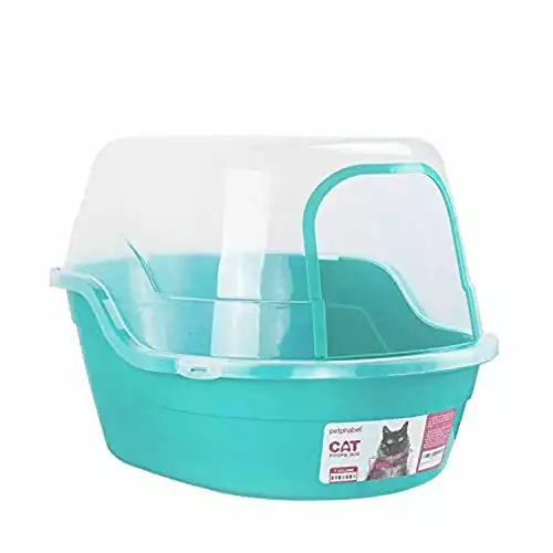 Petphabet Jumbo Hooded Cat Litter Box