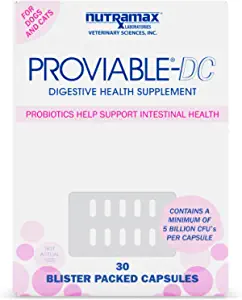 Nutramax Proviable Health Supplement For Cats And Dogs
