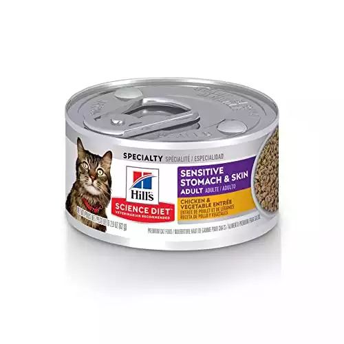 Hill's Science Diet Wet Cat Food For Sensitive Stomach & Skin