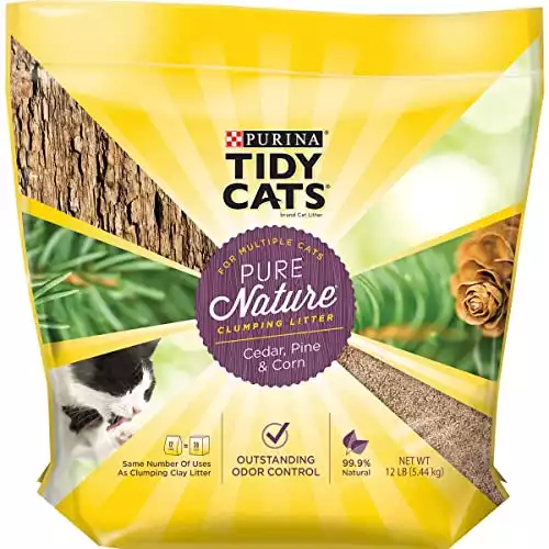 Purina Tidy Cats – Cedar, Pine & Corn Clumping Cat Litter