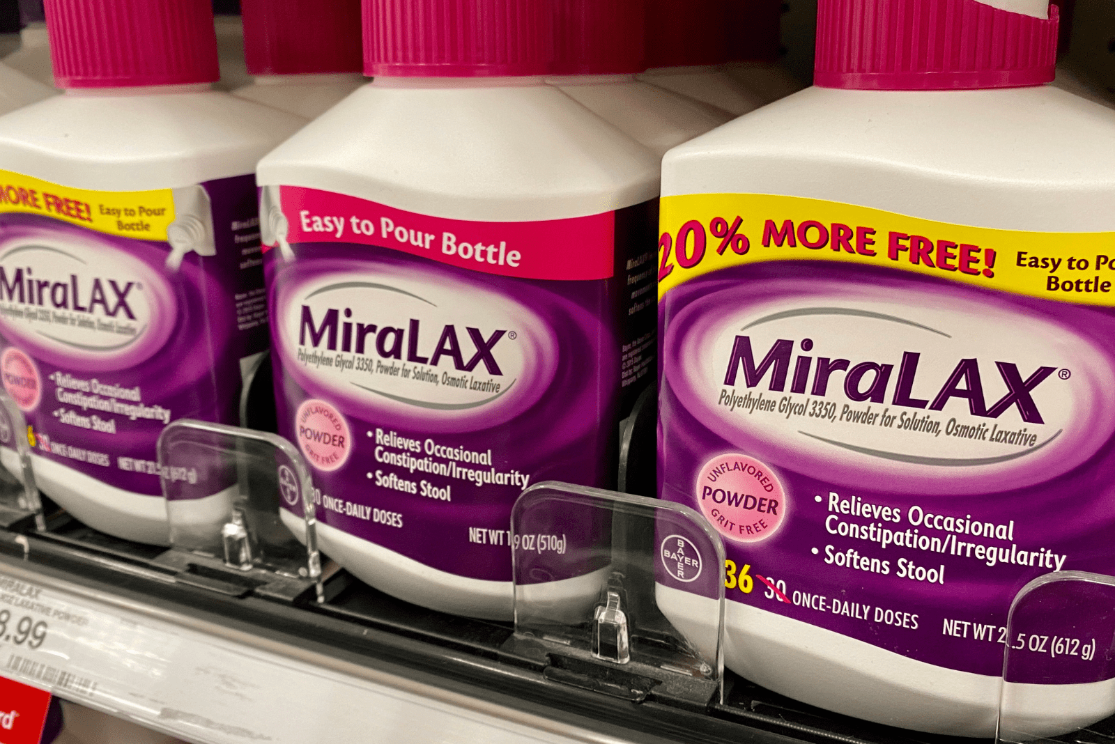 miralax on the shelf