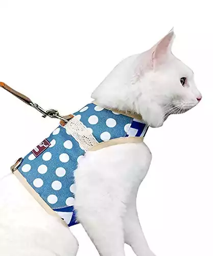 Yizhi Miaow Adjustable & Escape Proof Cat Harness And Leash