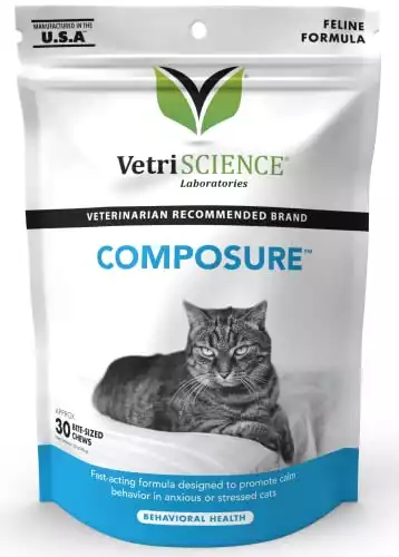 VETRISCIENCE Composure Calming Treats for Cats