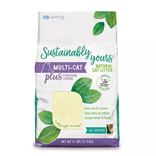 Petfive Sustainably Yours Natural Multi-Cat Litter