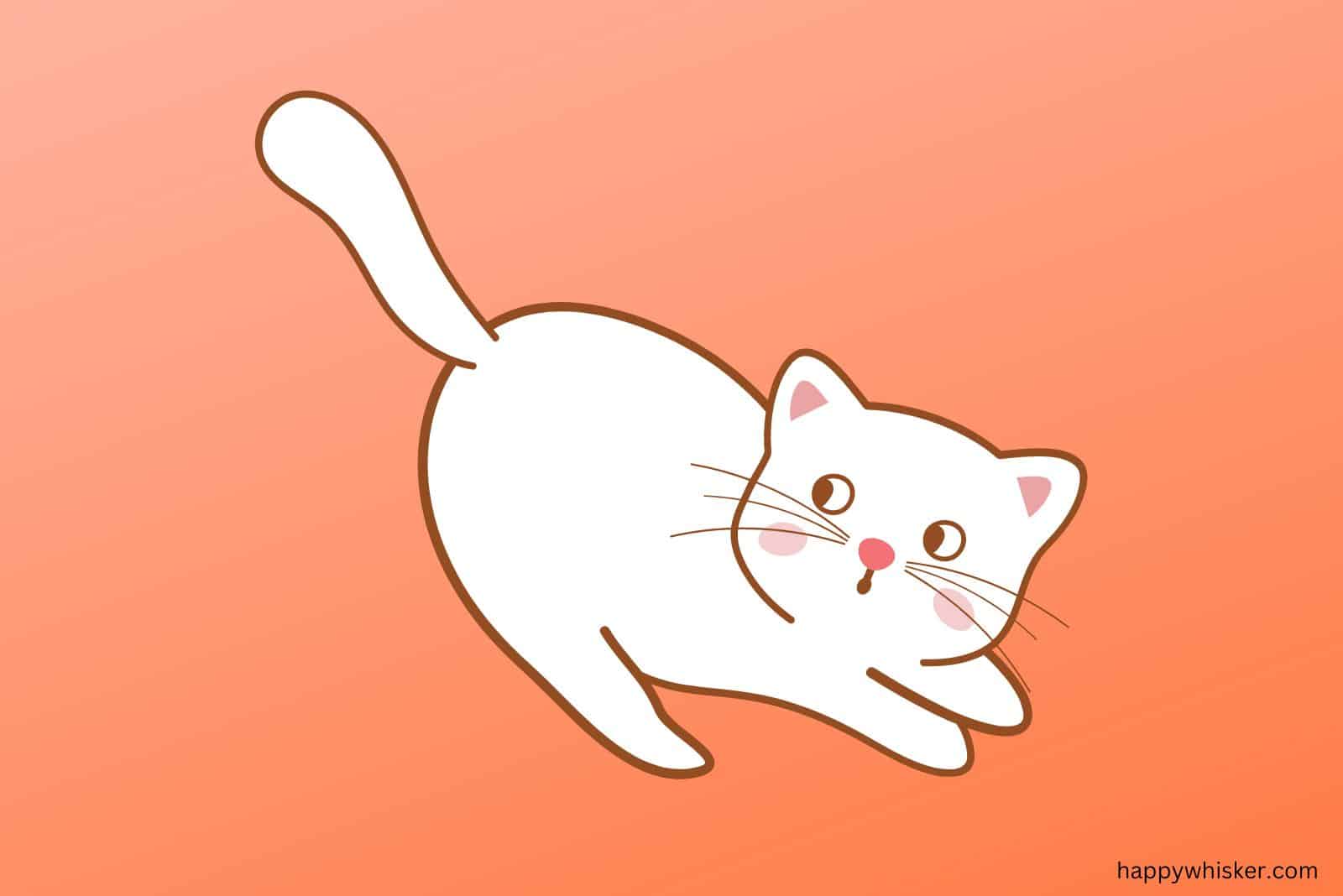 illustration of silly cat