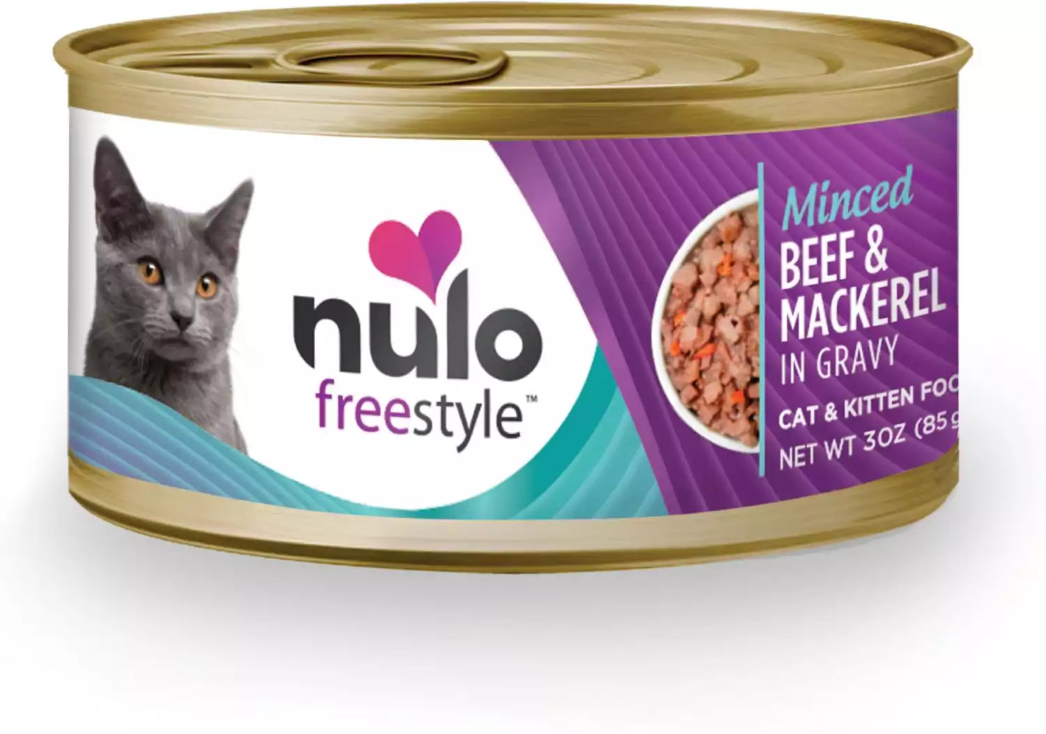 Nulo Freestyle Mackerel And Minced Beef Canned Cat Food