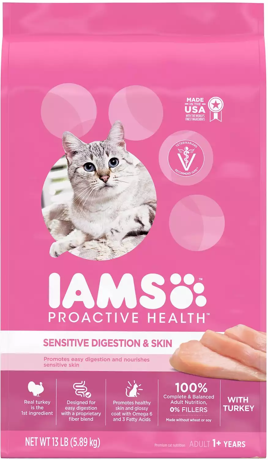Iams ProActive Health Adult Sensitive Digestion & Skin Dry Cat Food