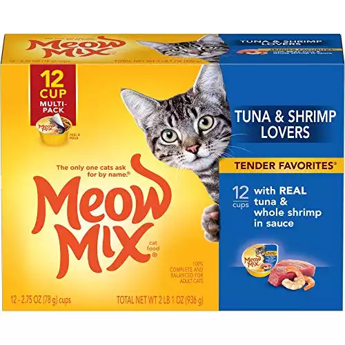 Meow Mix Tender Favorites With Real Tuna & Whole Shrimp  