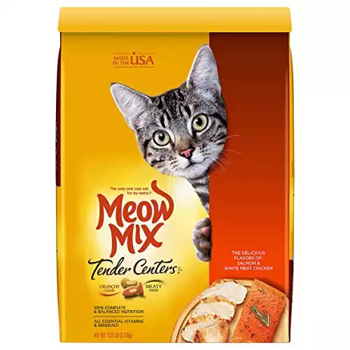 Meow Mix Tender Center Salmon &White Meat Chicken   