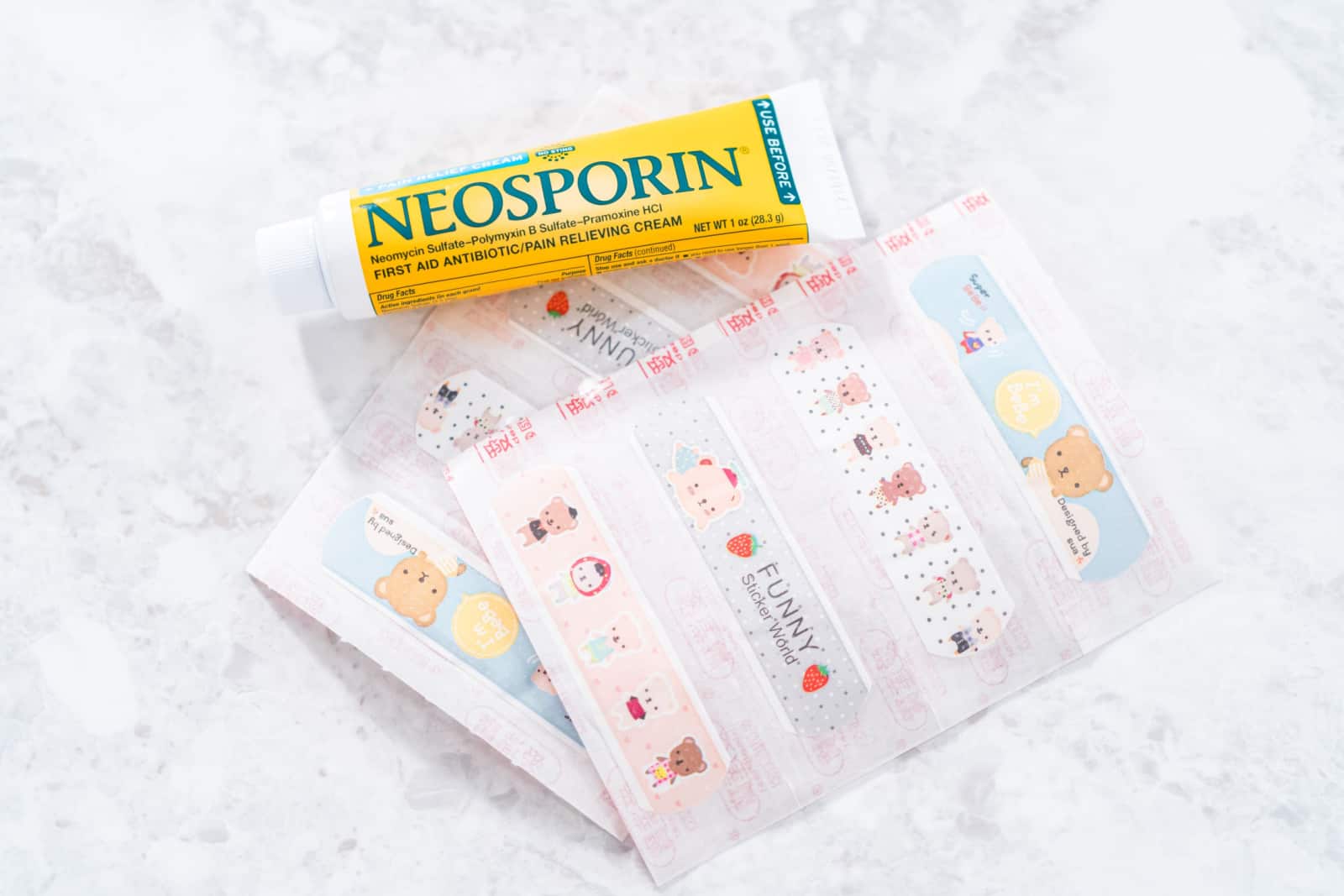 Bandaids and neosporin