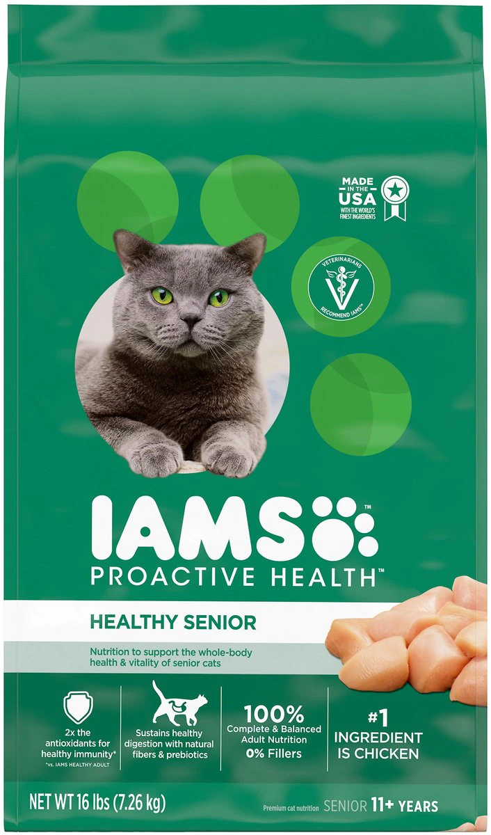 Iams ProActive Health Healthy Senior Dry Mature Cat Food