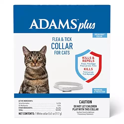 Adams Plus Flea & Tick Collar For Cats