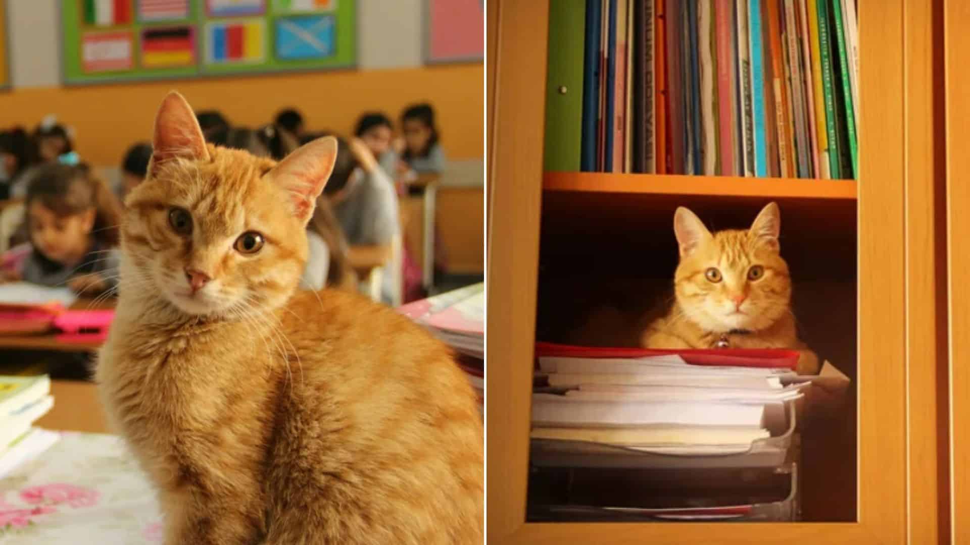 cat in the classroom