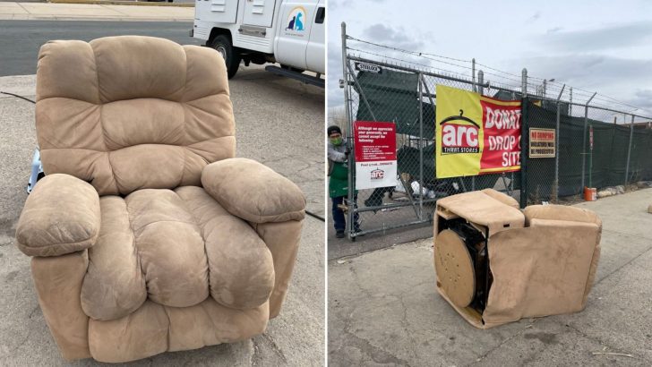 Denver Thrift Store Shocked After Seeing What Was Inside A Donated Recliner