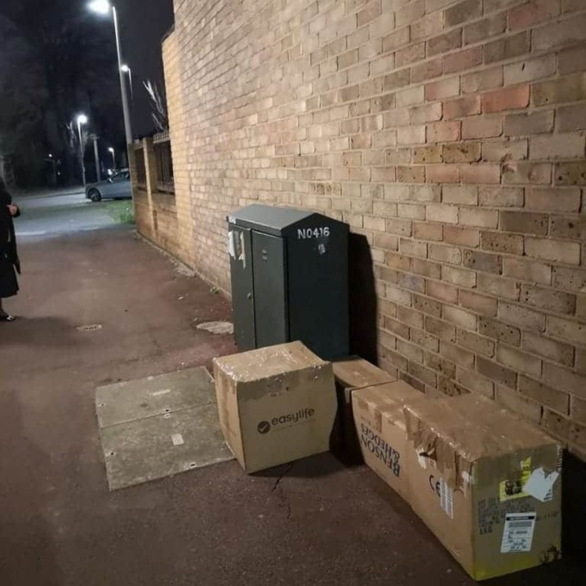 boxes in the street