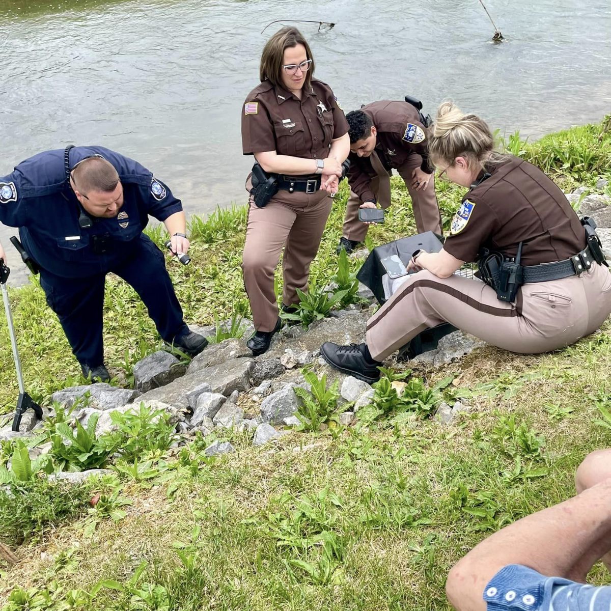 cops saving kitten