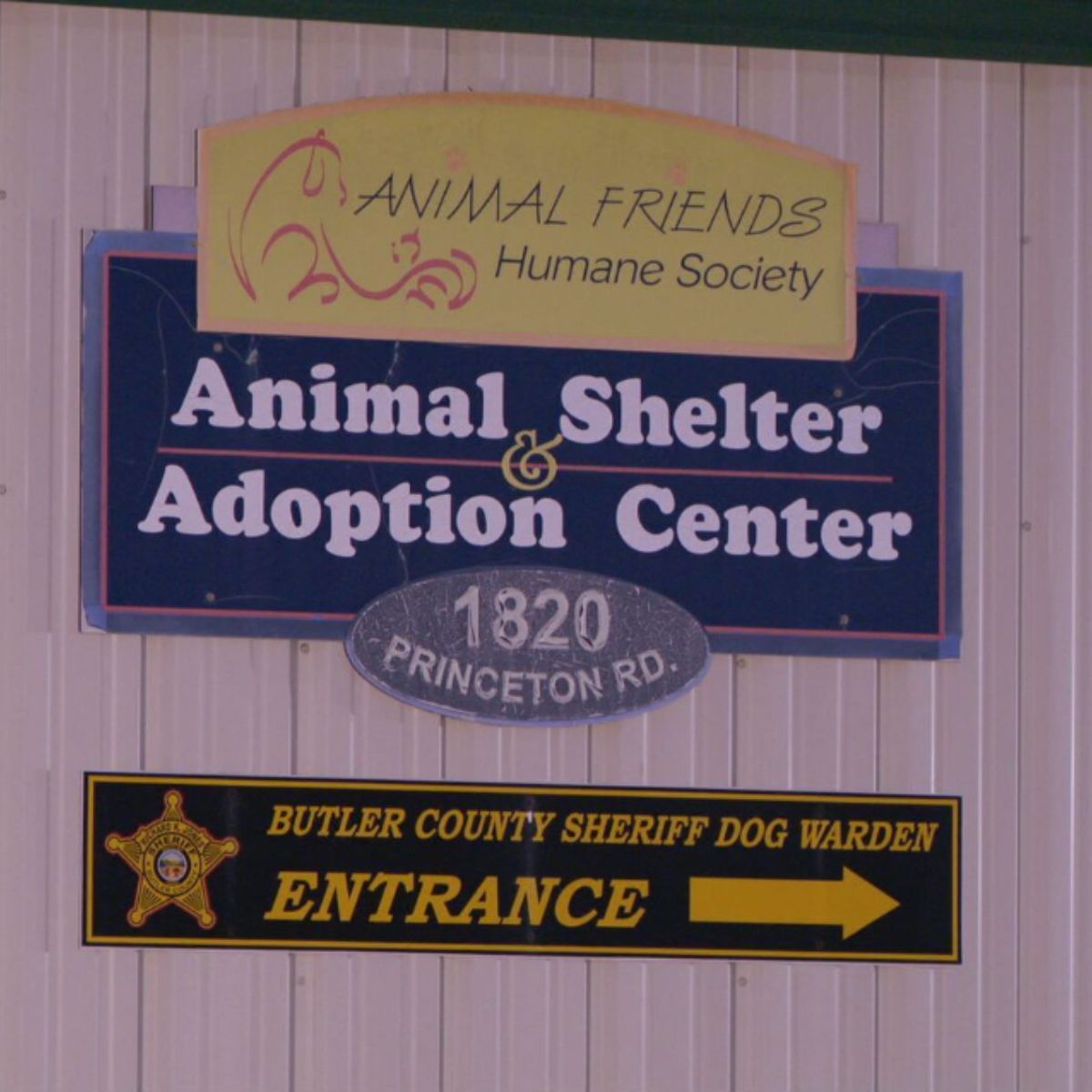 Animal Shelter Sign