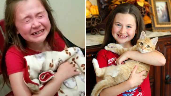 Texas Girl With ADHD Breaks Down In Tears When Her Mom Surprises Her With A Special Kitten