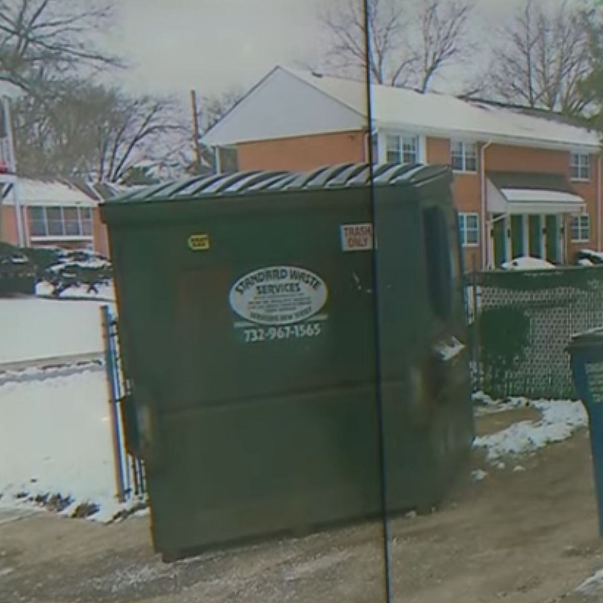 green dumpster