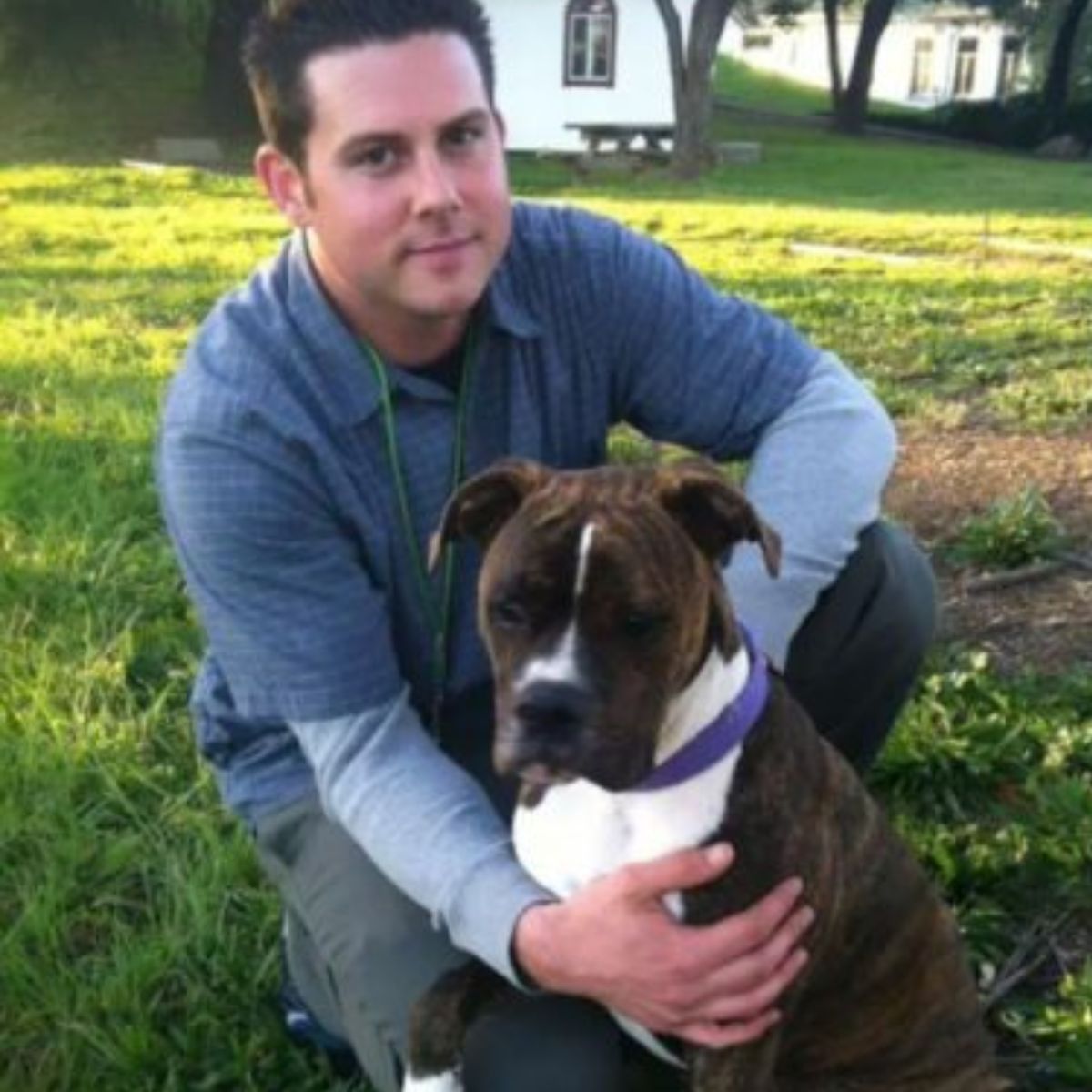 man and dog