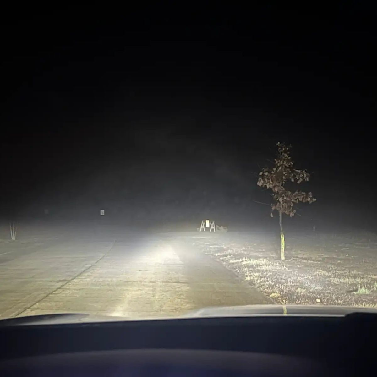 man in car recording