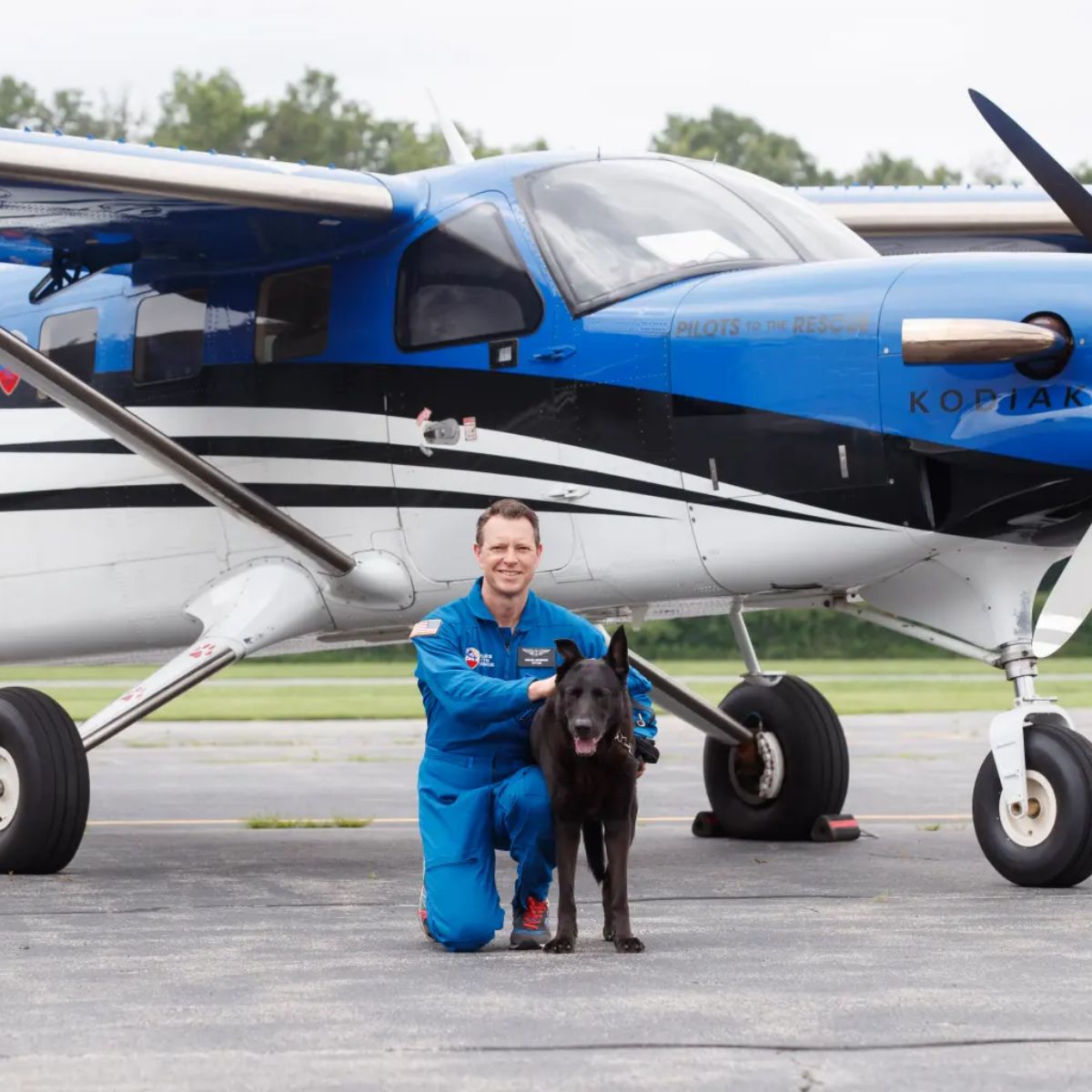 pilot and dog