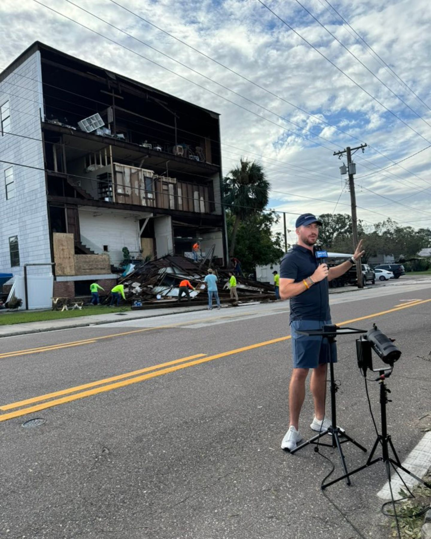 reporter on the street