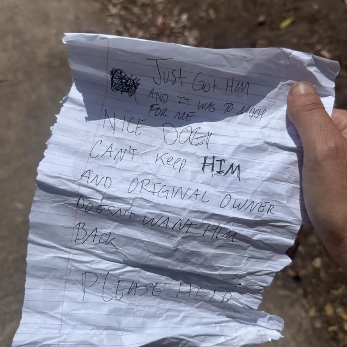 handwritten letter