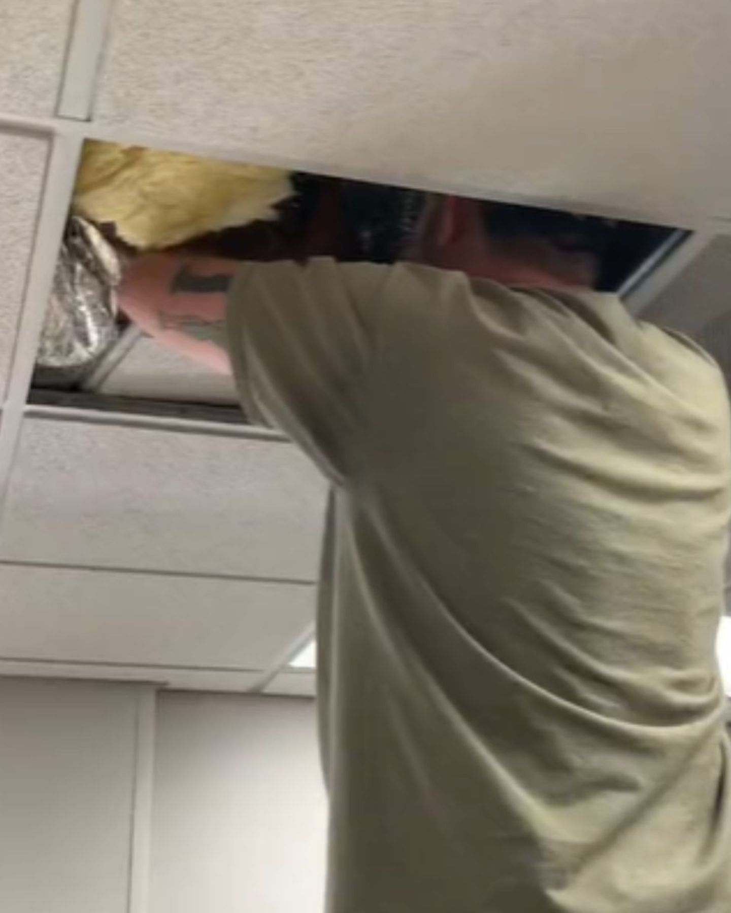 man in the vent