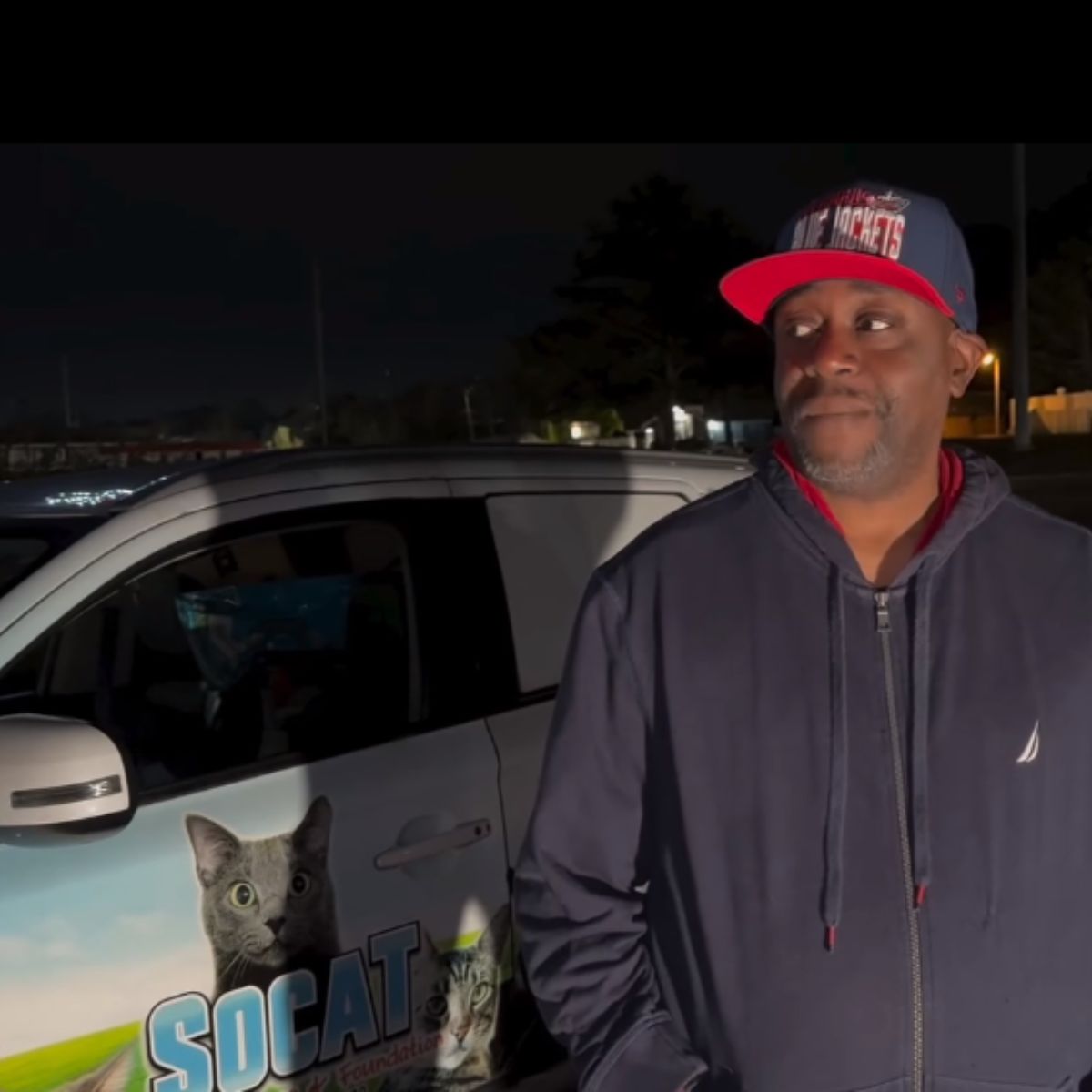 man next to the car