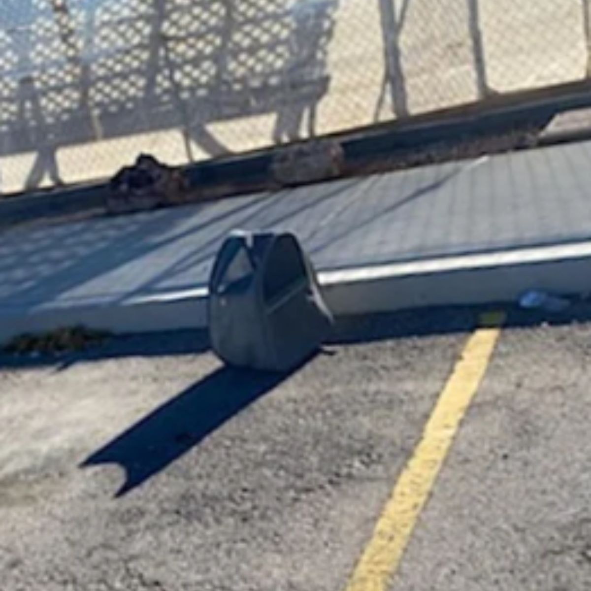 pet carrier in parking