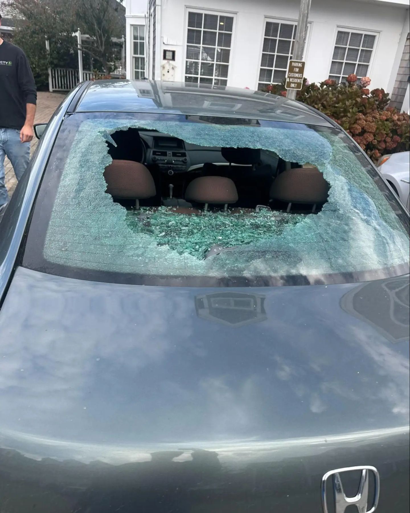 broken car window