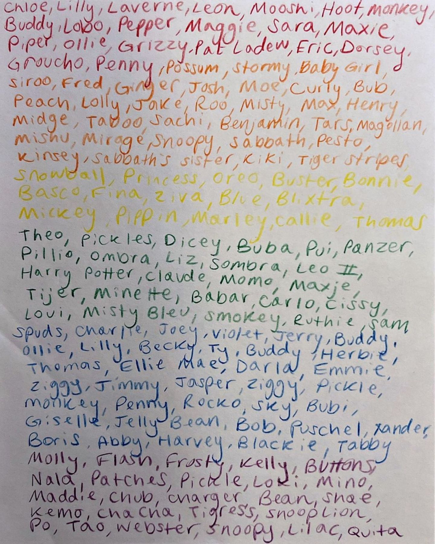 colorful letter