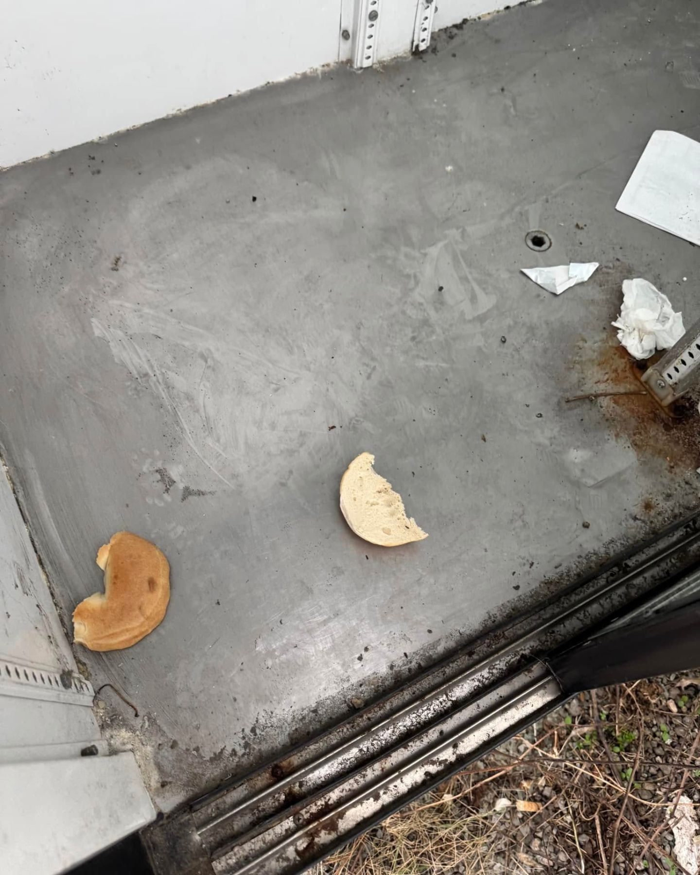 inside of freezer