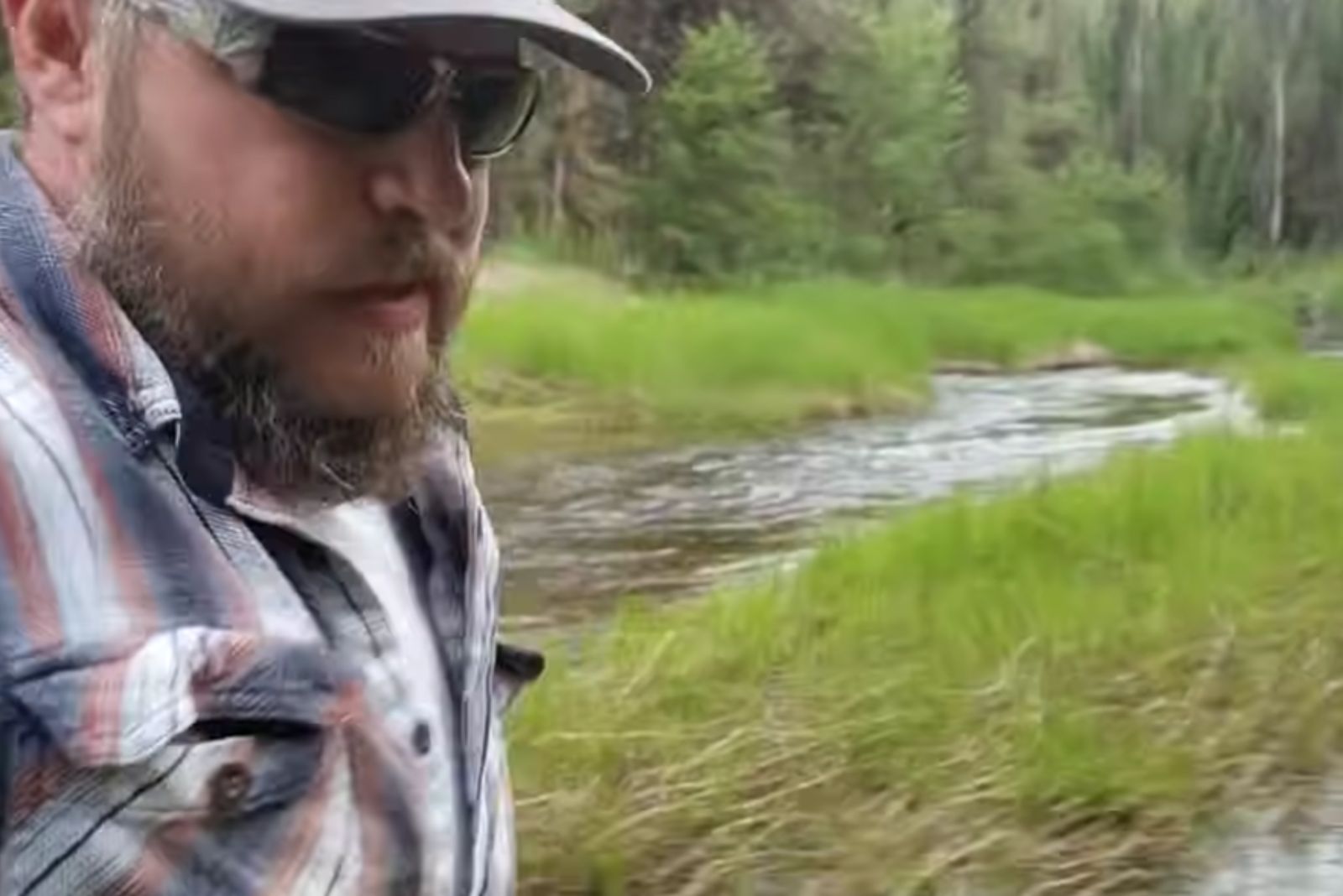 man in the woods