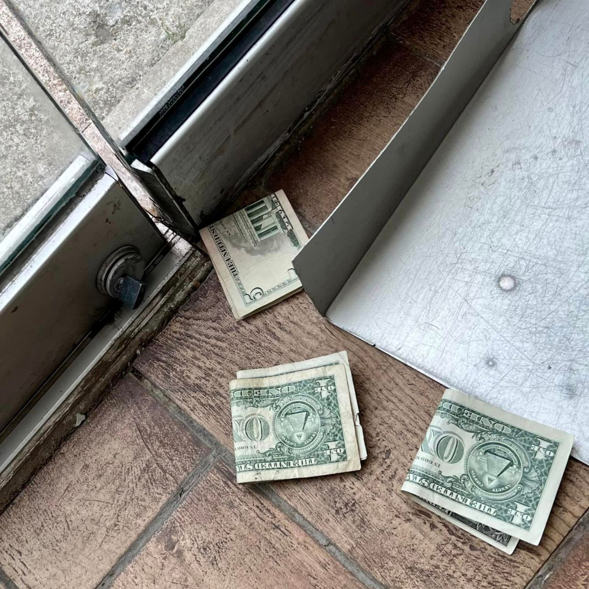 money on floor