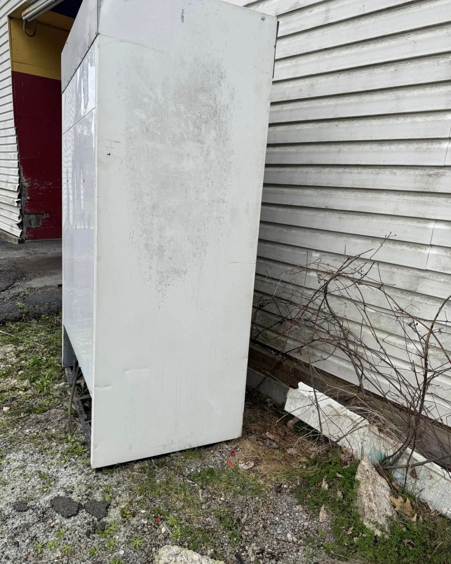 side of freezer