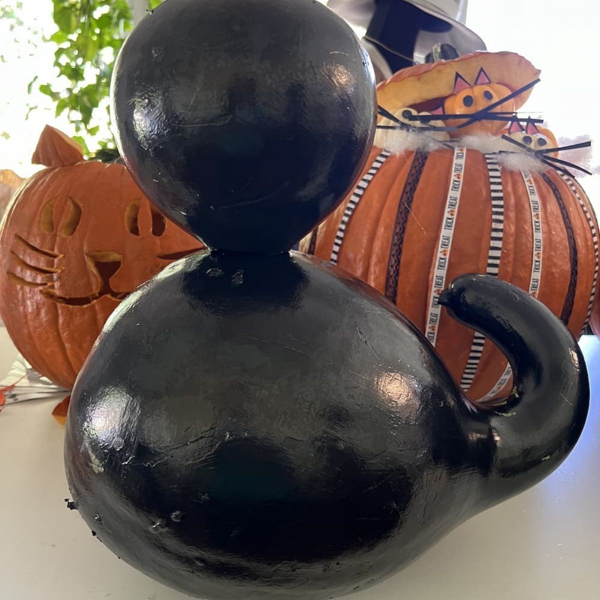 black pumpkin for halloween