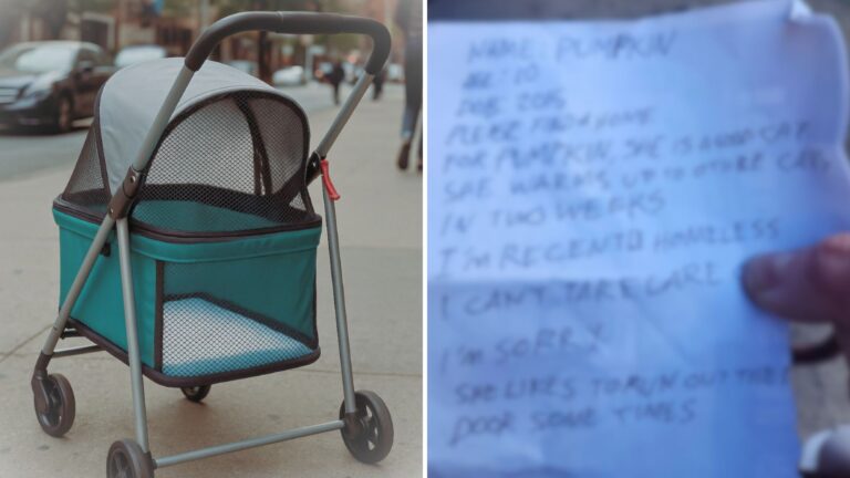 Abandoned Stroller Found In The Middle Of NY Street, What Was Inside Left Everyone In Tears