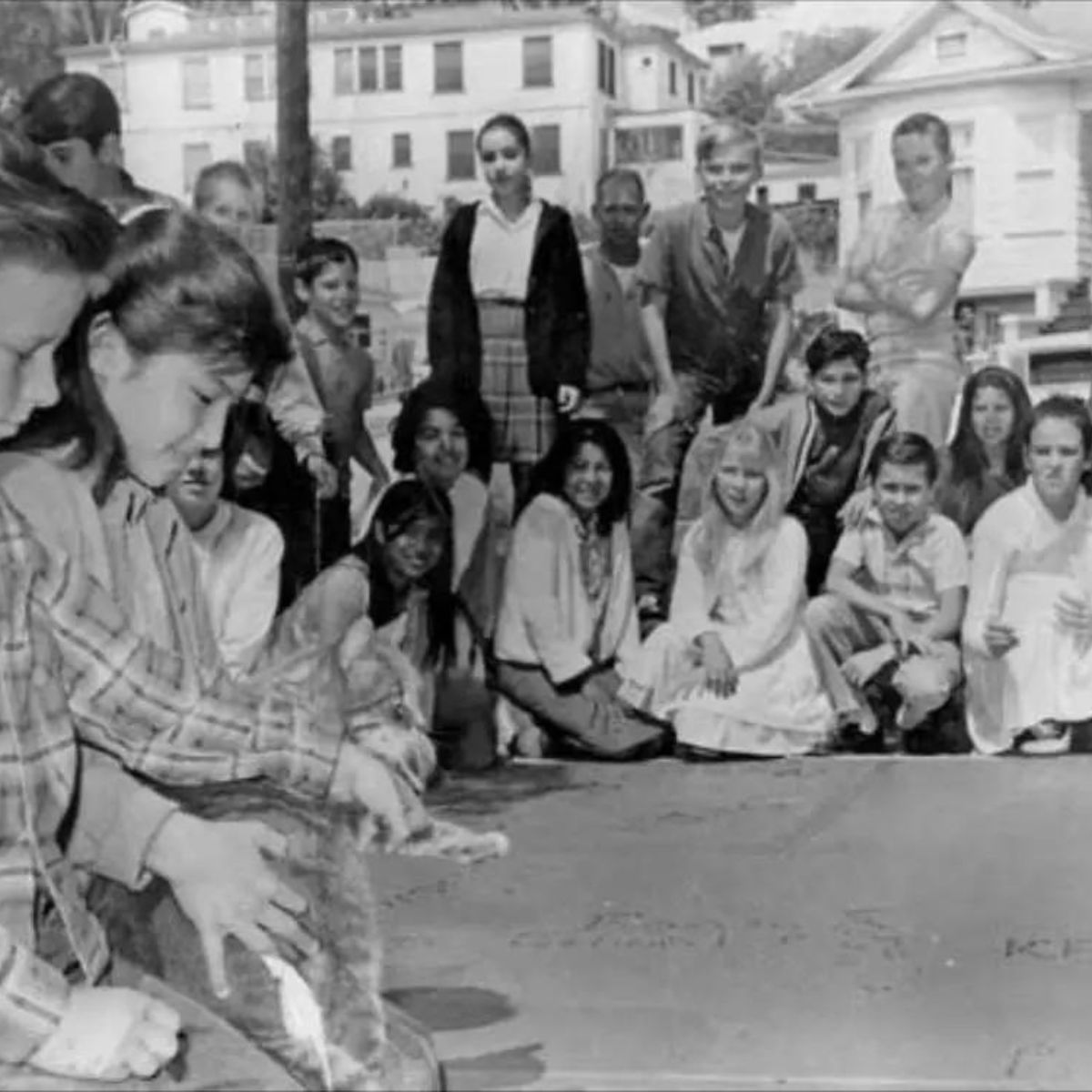 cat with family remembering