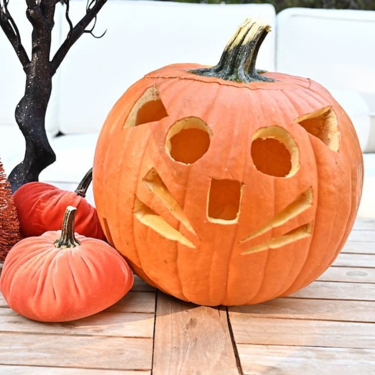 decorated pumpkin