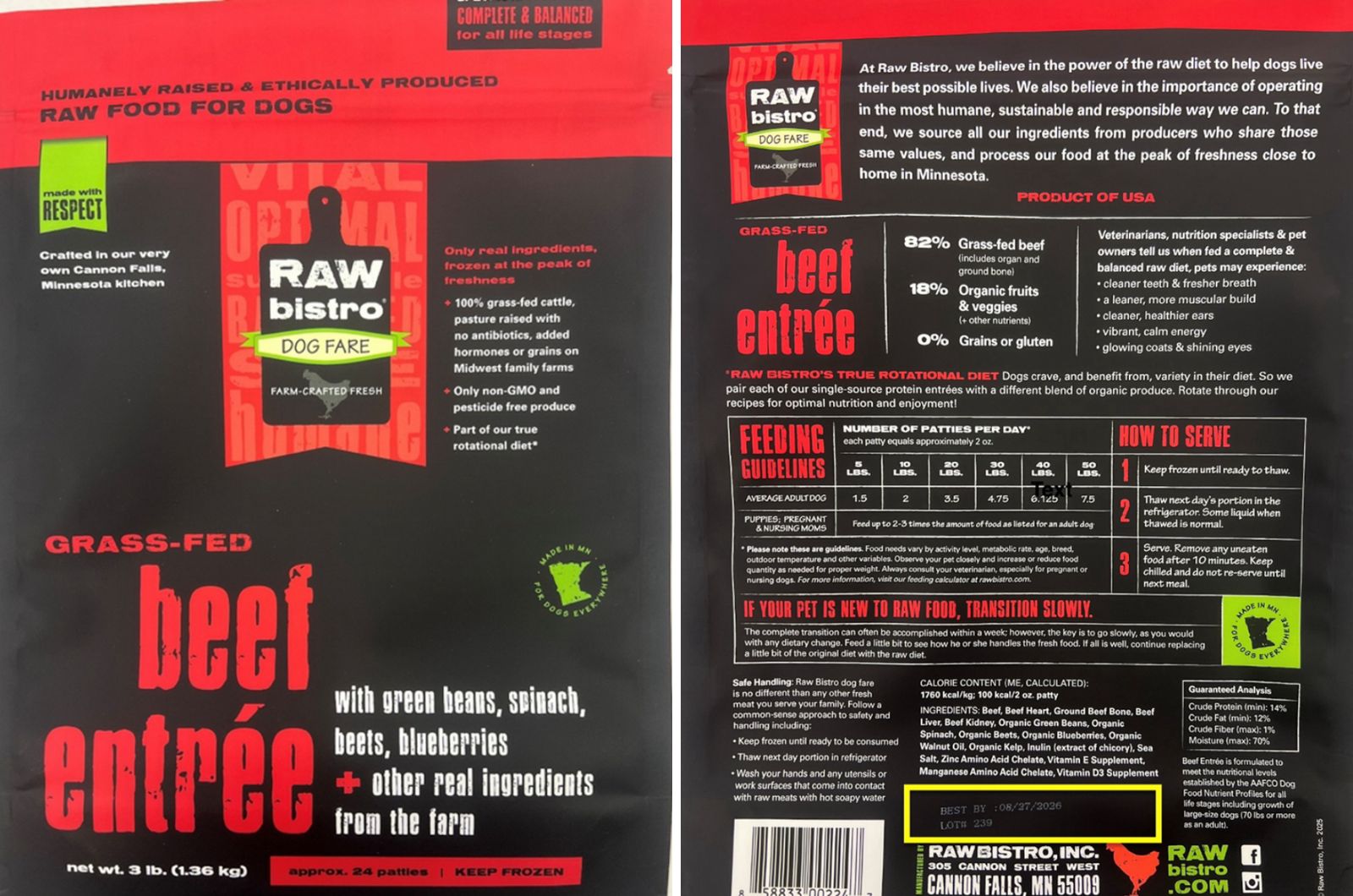 ingredient label