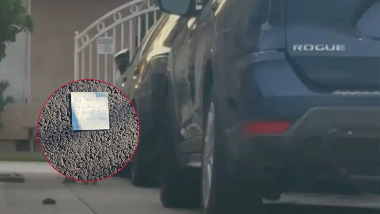 pittie found curled up on bed beneath car